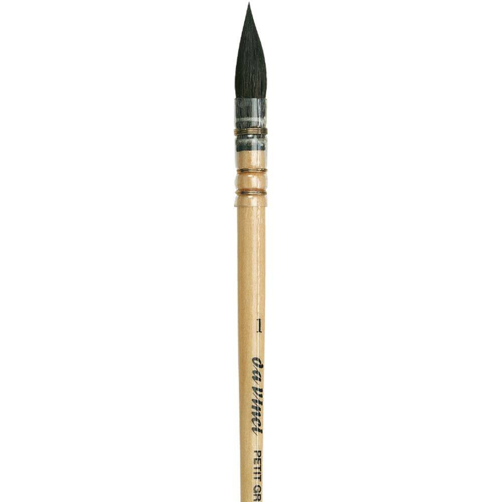 Da Vinci Petit Gris Pur Blue Russian Squirrel Hair Round French Watercolor Brush Series 418 No:1