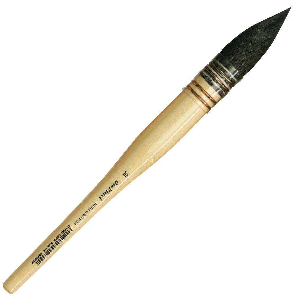 Da Vinci Petit Gris Pur Mavi Rus Sincap Kılı Yuvarlak Fransız Sulu Boya Fırçası Seri 418 No:10