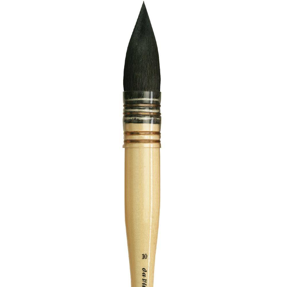 Da Vinci Petit Gris Pur Blue Russian Squirrel Hair Round French Watercolor Brush Series 418 No:10