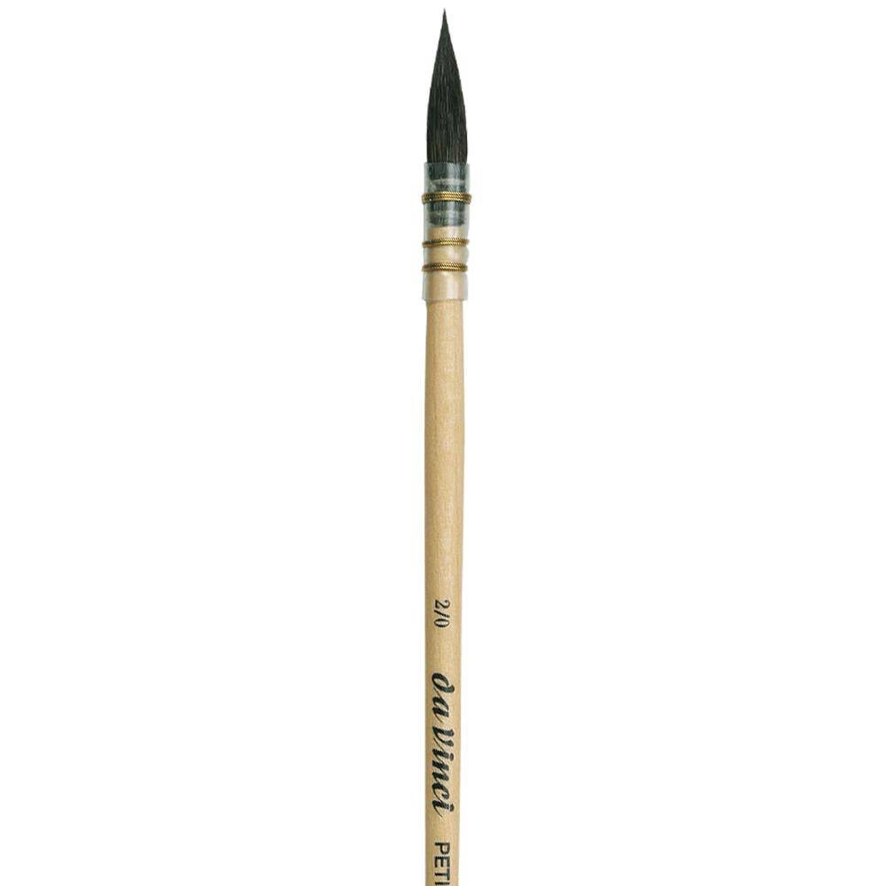 Da Vinci Petit Gris Pur Mavi Rus Sincap Kılı Yuvarlak Fransız Sulu Boya Fırçası Seri 418 No:2/0