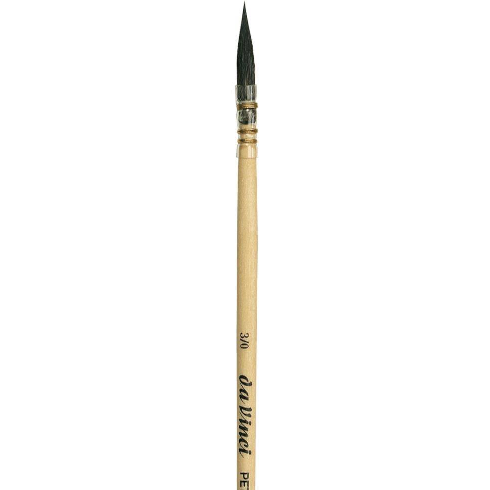 Da Vinci Petit Gris Pur Mavi Rus Sincap Kılı Yuvarlak Fransız Sulu Boya Fırçası Seri 418 No:3/0