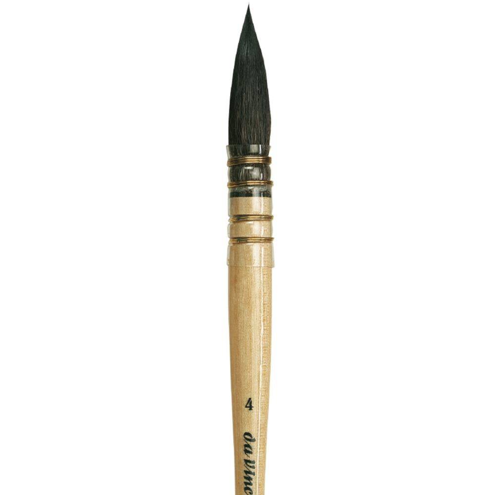 Da Vinci Petit Gris Pur Blue Russian Squirrel Hair Round French Watercolor Brush Series 418 No:4