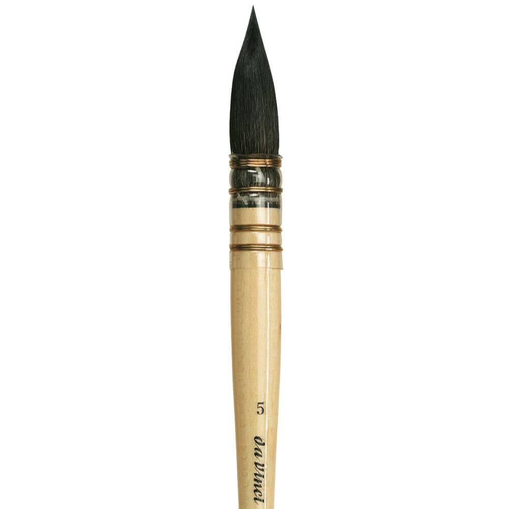 Da Vinci Petit Gris Pur Blue Russian Squirrel Hair Round French Watercolor Brush Series 418 No: 5