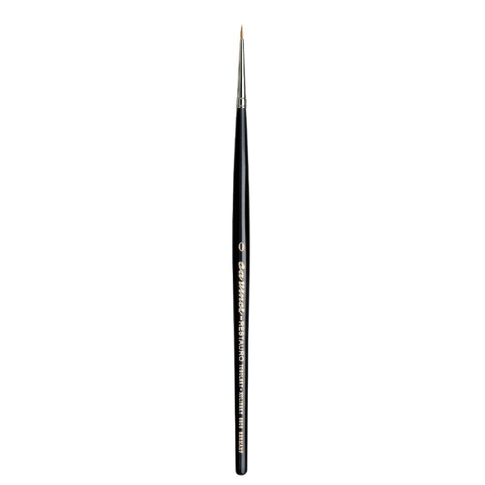 Da Vinci Restauro Kolinsky Kızıl Samur Kılı Yuvarlak Rötuş Fırçası Seri 5506 No:0