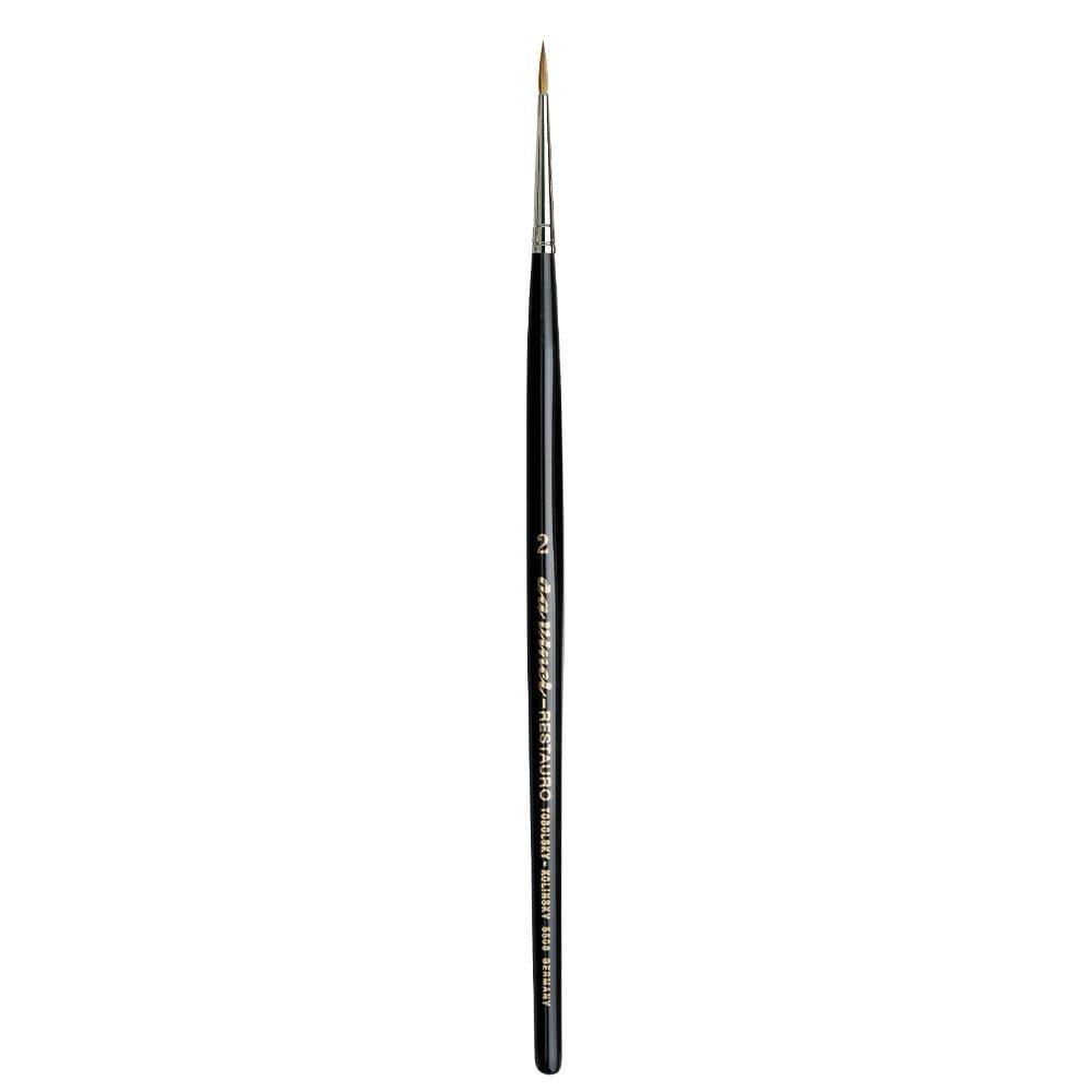 Da Vinci Restauro Kolinsky Kızıl Samur Kılı Yuvarlak Rötuş Fırçası Seri 5506 No:2