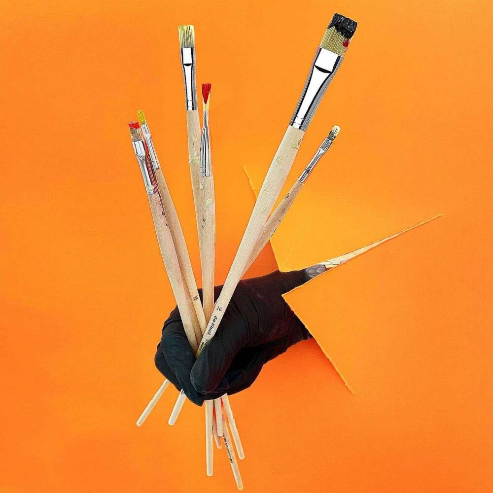 Da Vinci Synthetic Flat Acrylic and Oil Paint Brush Series 8329 No:6