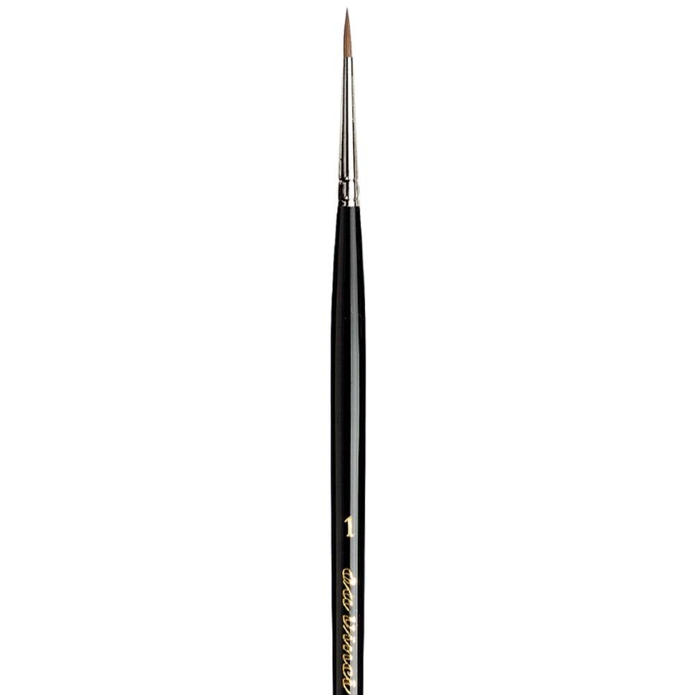 Da Vinci Series 10 Kolinsky Red Sable Round Illumination and Watercolor Brush No: 1