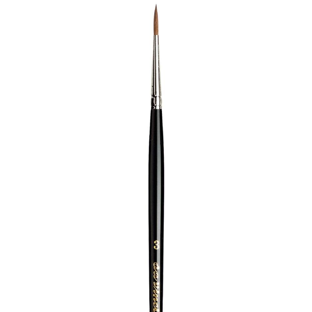Da Vinci Series 10 Kolinsky Red Sable Round Illumination and Watercolor Brush No: 3