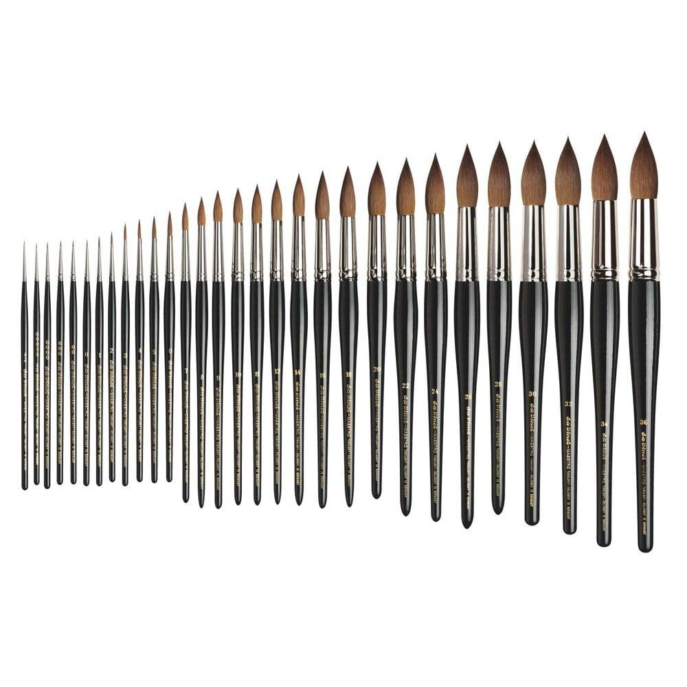 Da Vinci Series 10 Kolinsky Red Sable Round Illumination and Watercolor Brush No: 7