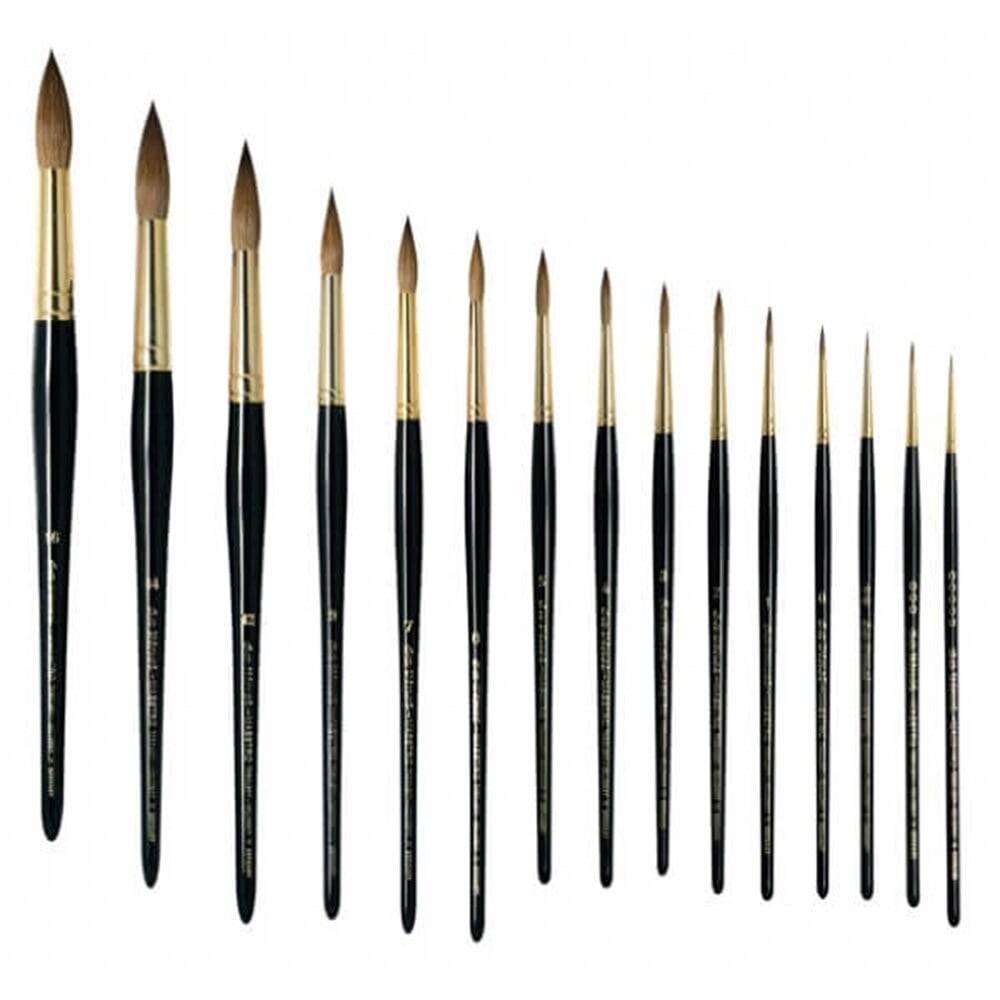 Da Vinci Series 11 Kolinsky Red Sable Round Illumination and Watercolor Brush No: 1