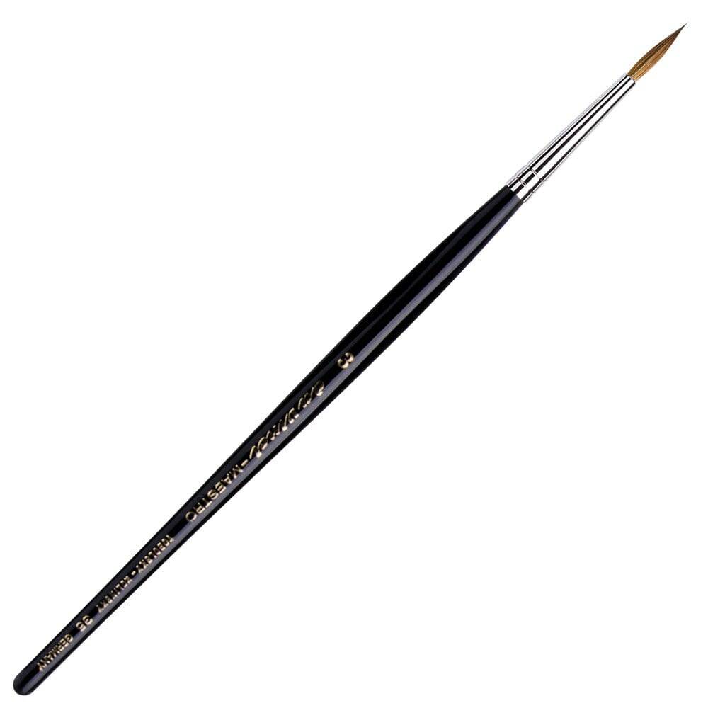 Da Vinci Series 35 Kolinsky Red Sable Extra Long Round Watercolor Brush No: 3