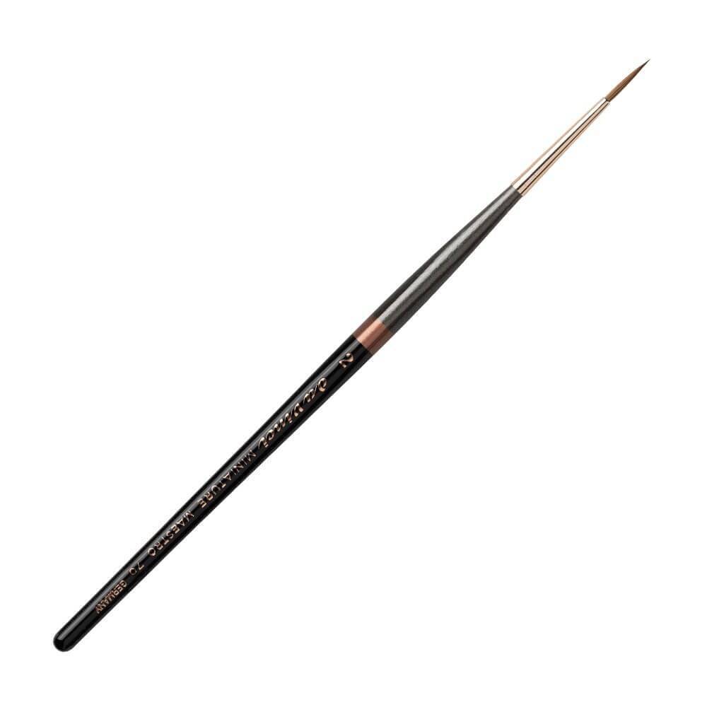 Da Vinci Series 70 Kolinsky Red Sable Round Illumination and Watercolor Brush No: 2