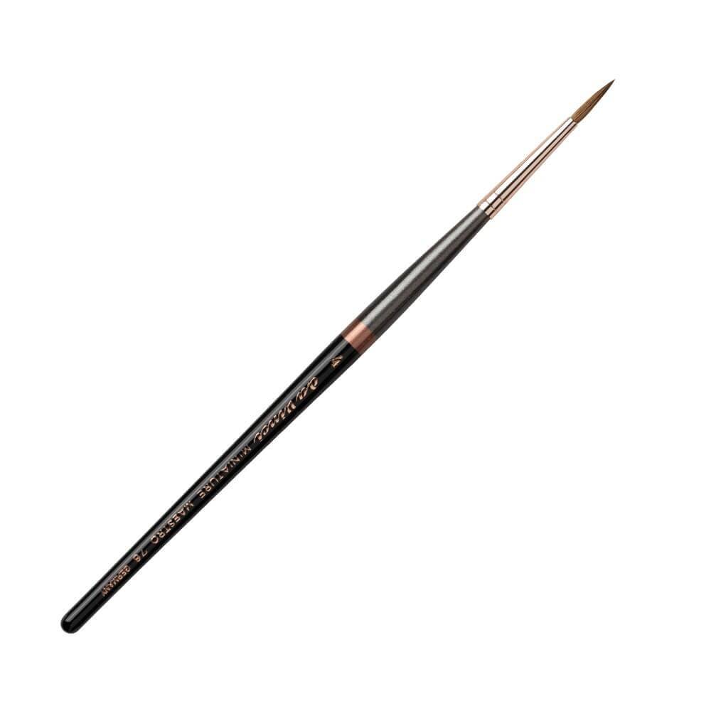 Da Vinci Series 76 Kolinsky Red Sable Hair Round Illumination and Watercolor Brush No: 4