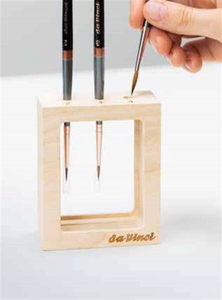 Da Vinci Series 76 Red Sable Round Miniature Painting and Watercolor Brush Set