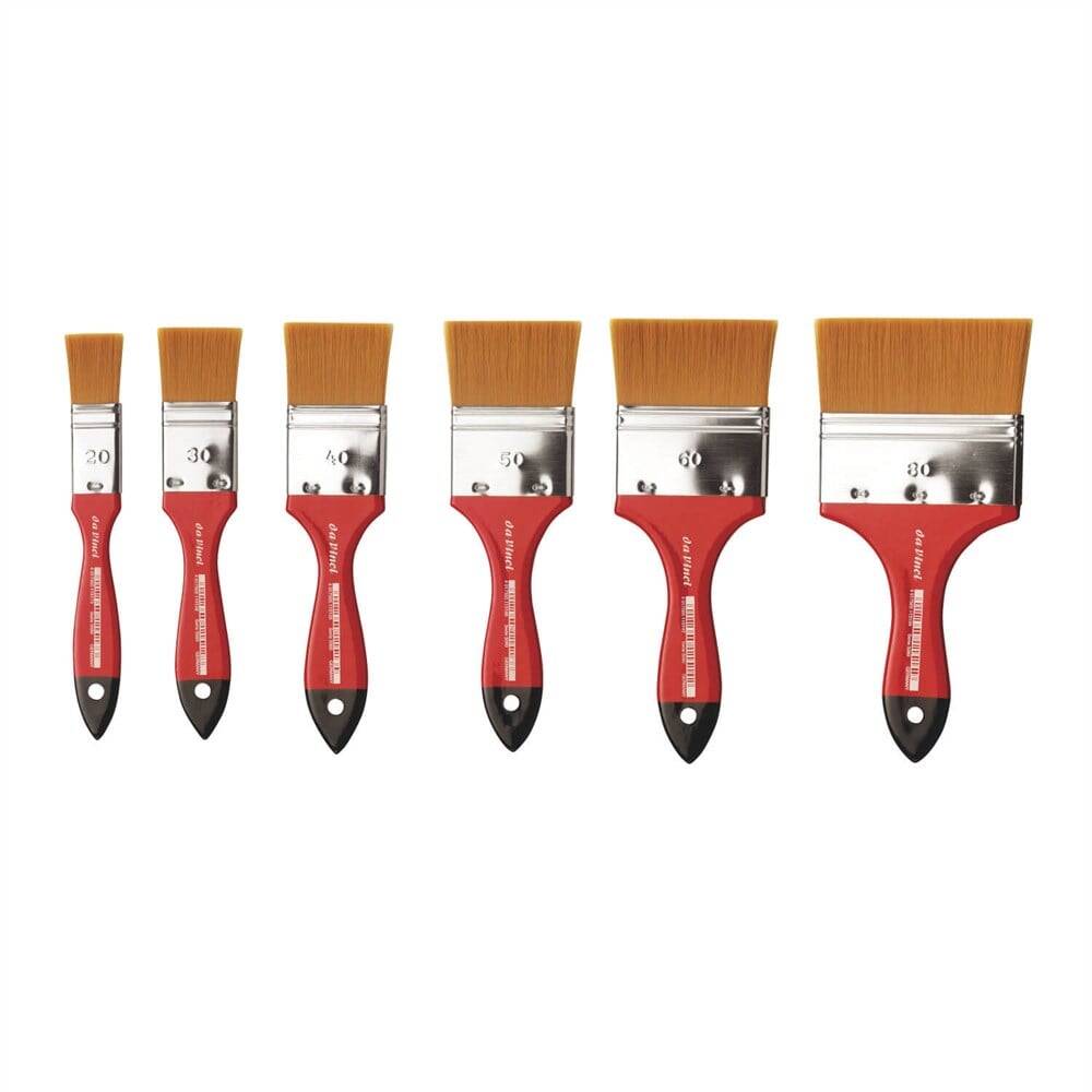 Da Vinci Spin Synthetic Extra Soft Flat Wide Surface Brush Series 5080 No:20