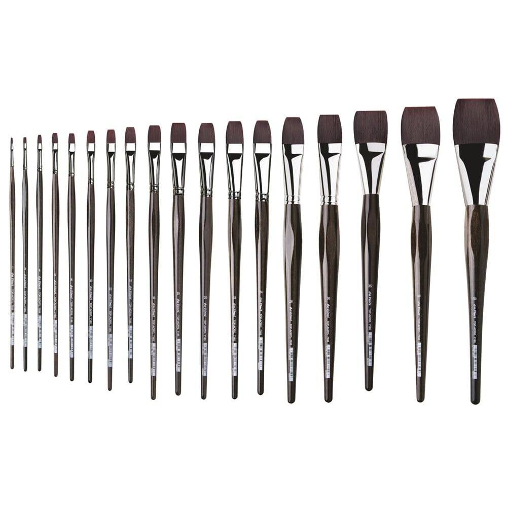Da Vinci Top Acryl Synthetic Flat Acrylic and Oil Paint Brush Series 7185 No:20