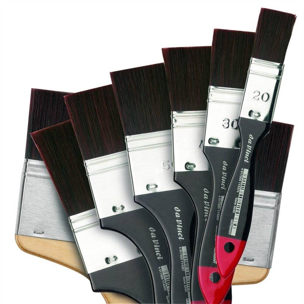 Da Vinci Top Acryl Synthetic Flat-Tip Wide Surface Brush Series 5040 No:20