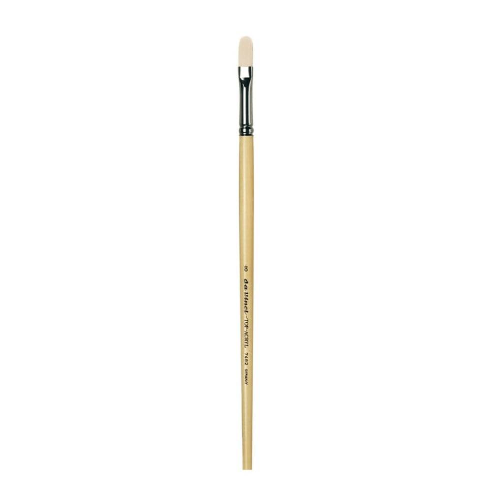 Da Vinci Top Acryl Synthetic Filbert-Shape Acrylic and Oil Paint Brush Series 7482 No:8
