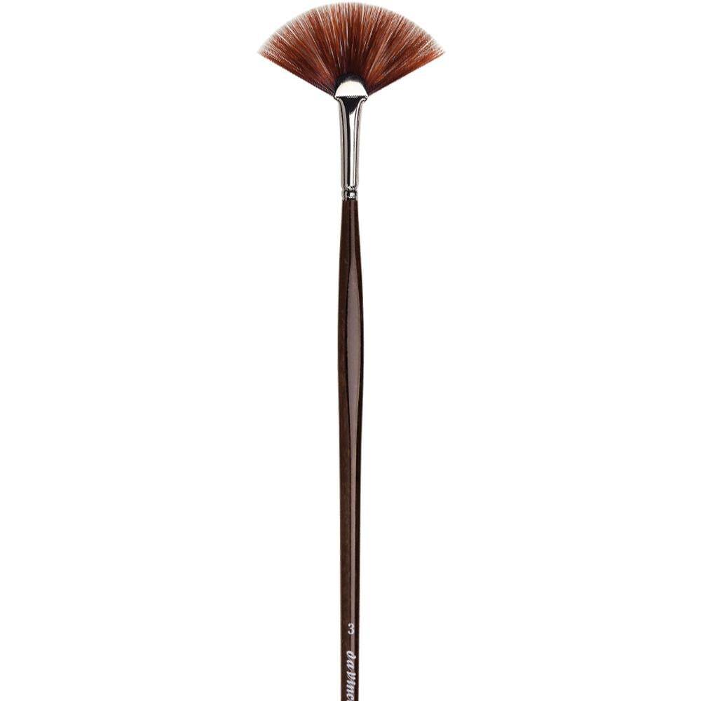 Da Vinci Top Acryl Synthetic Fan Acrylic and Oil Paint Brush Series 485 No:3