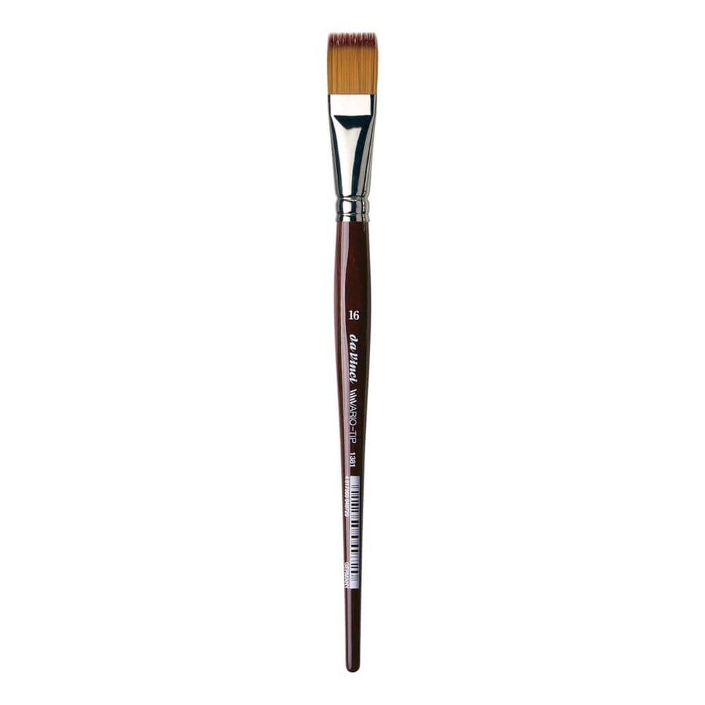 Da Vinci Vario Tip Synthetic Flat Watercolor and Hobby Craft Brush Series 1381 No:6