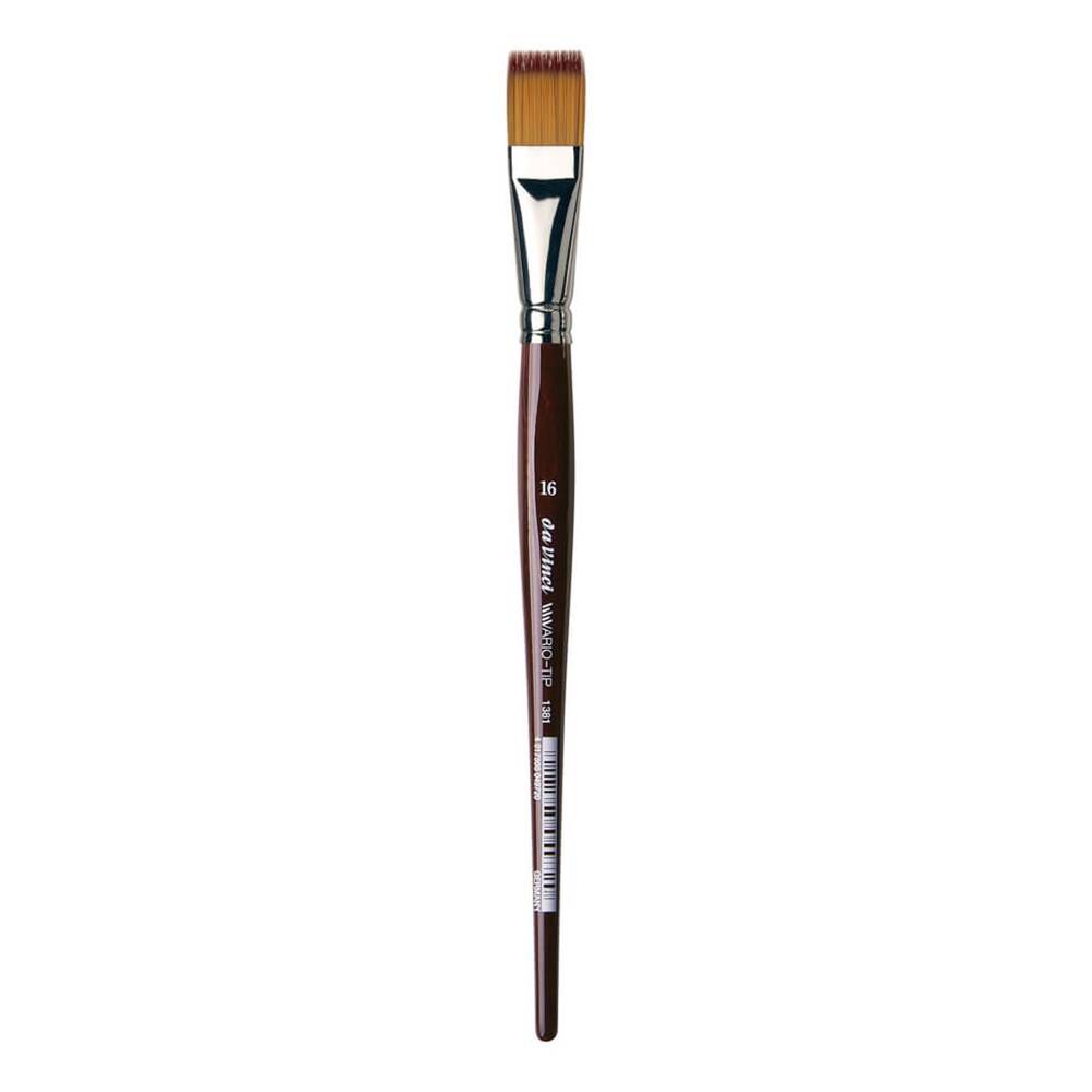 Da Vinci Vario Tip Synthetic Flat Watercolor and Hobby Craft Brush Series 1381 No:8