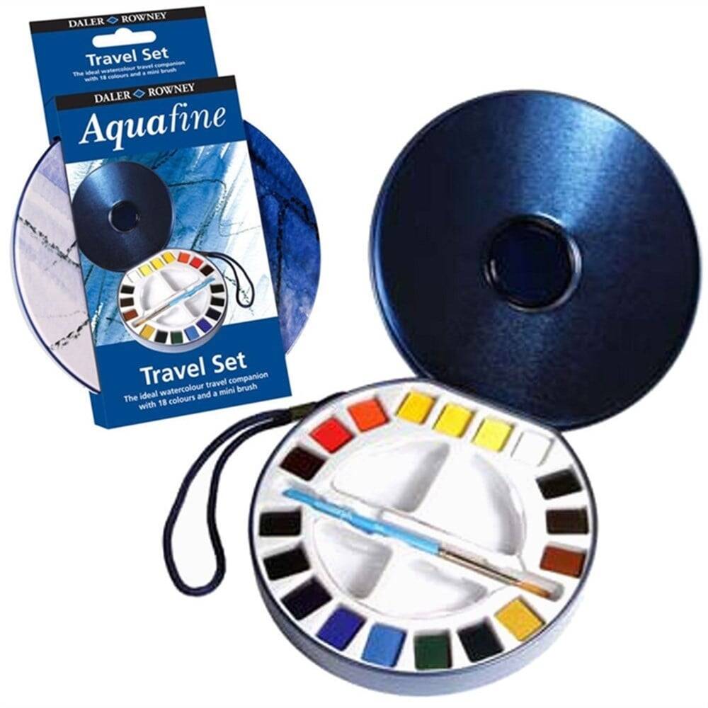 Daler Rowney Aquafine Travel Suluboya Seti18 li