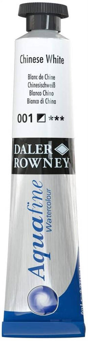 Daler Rowney Aquafine Watercolour 8ml Tube 001 Chinese White