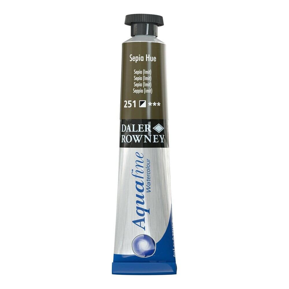 Daler Rowney Aquafine Watercolour 8ml Tube 251 Sepia Hue