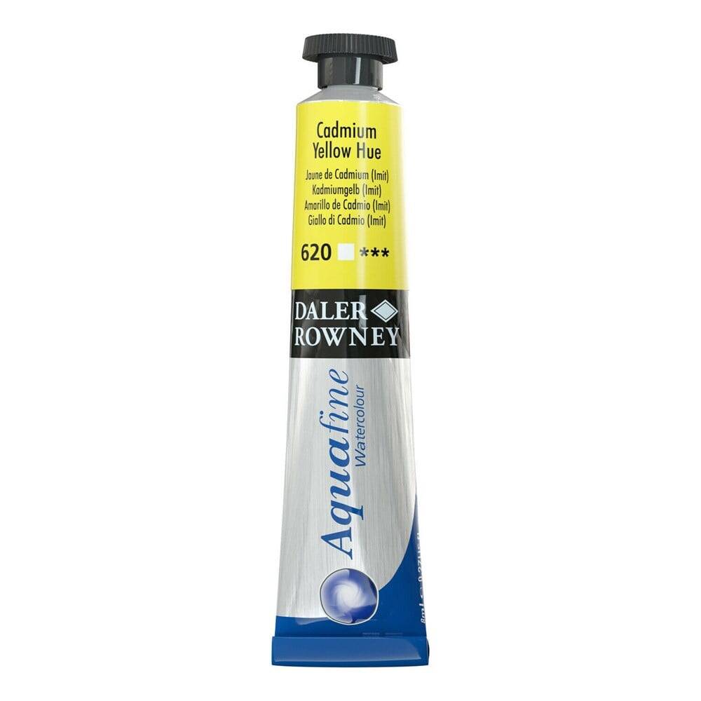 Daler Rowney Aquafine Watercolour 8ml Tube 620 Cadmium Yellow Hue