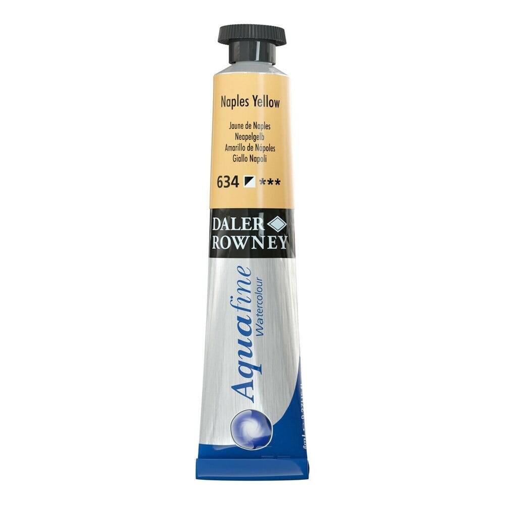 Daler Rowney Aquafine Watercolour 8ml Tube 634 Naples Yellow