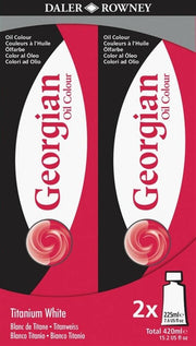 Daler Rowney Georgian Oil Paint 225 ml 009 Titanium White X 2