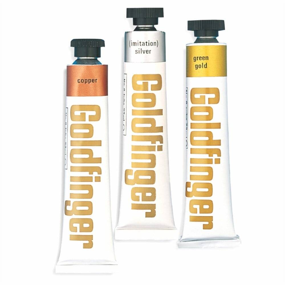 Daler Rowney Finger Glitter Goldfinger 22 ml 344 Green Gold