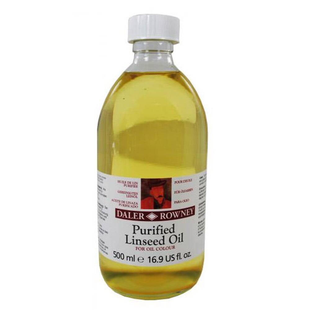 Daler Rowney Purified Linseed Oil 500ml.