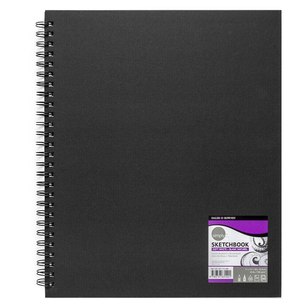 Daler Rowney Hard Cover Simply Sketch Sketchbook 28*35cm - 100g 80 Sheets