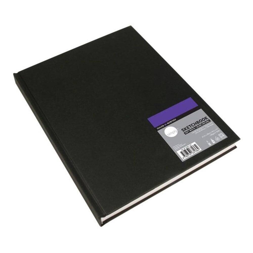 Daler Rowney Hard Cover Simply Sketch A4 Sketchbook - 100g 110 Sheets