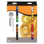 Daler Rowney Simply Acrylic Paint Set 24 Colors x 12 ml