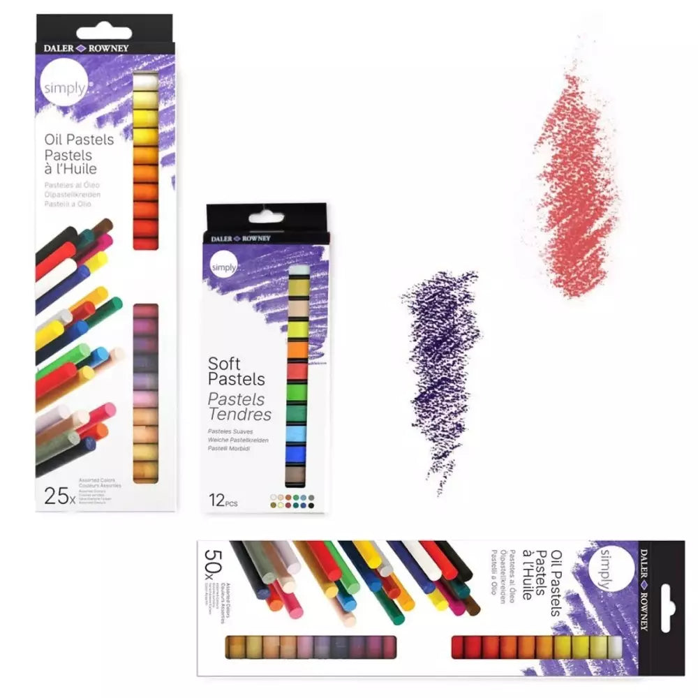 Daler Rowney Simply Oil Pastel Set 25 Colours