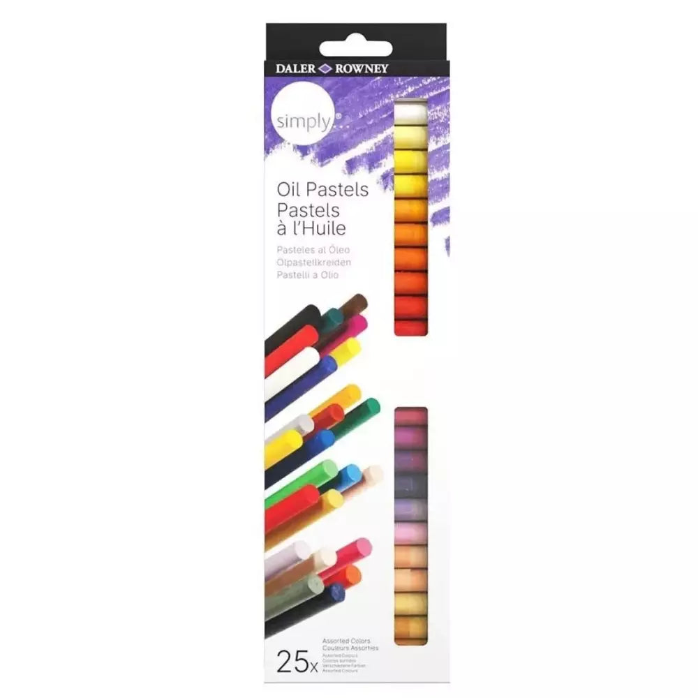 Daler Rowney Simply Oil Pastel Set 25 Colours