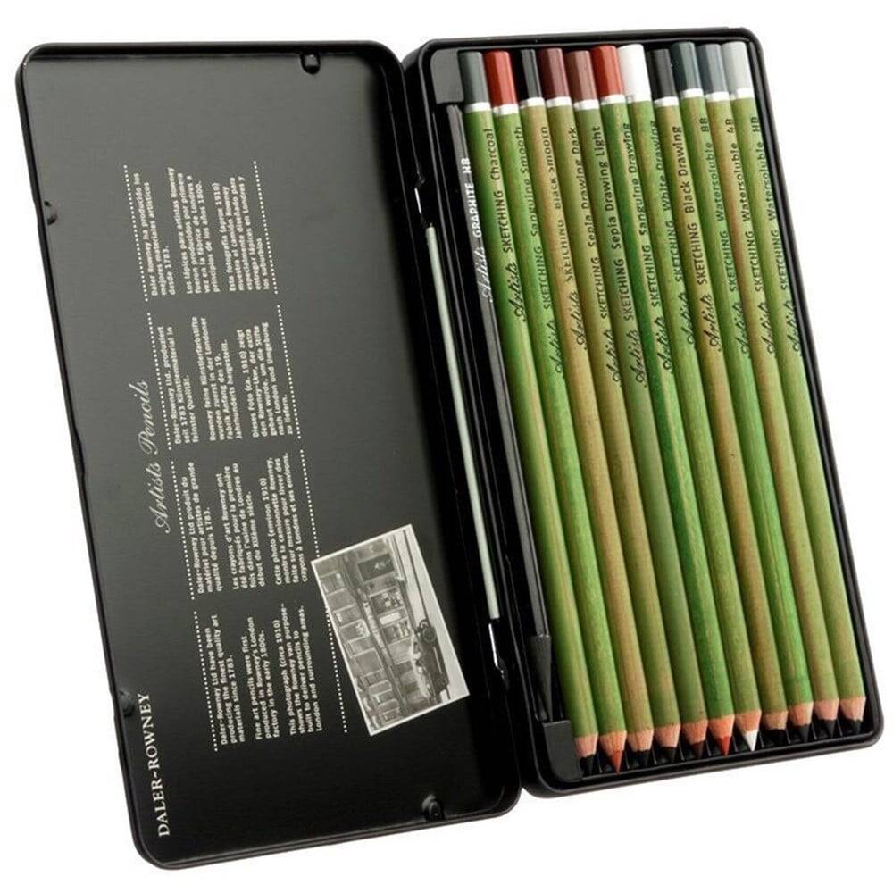 Daler Rowney Sketch Pncl-12 Tin Can