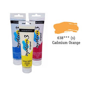 Daler Rowney System 3 Original Acrylic Paint 150 ml Cadmium Orange Ligth Hue