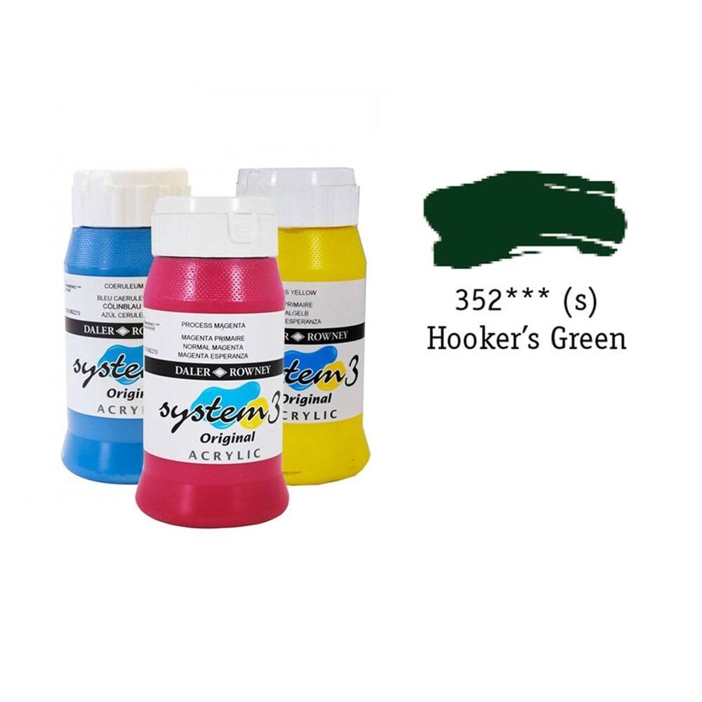 Daler Rowney System 3 Original Akrilik Boya 500 ml Hookers Green