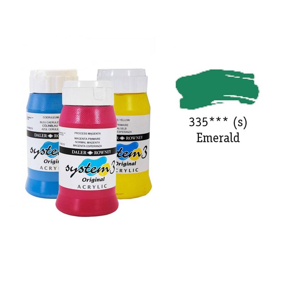 Daler Rowney System 3 Original Acrylic Paint Emerald
