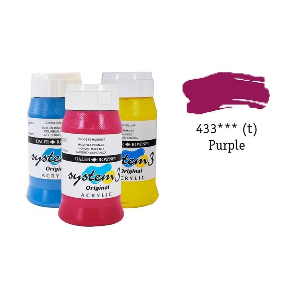 Daler Rowney System 3 Original Acrylic Paint Purple
