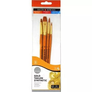 Daler Rowney Taklon Brush Set Short Handle 5-Piece