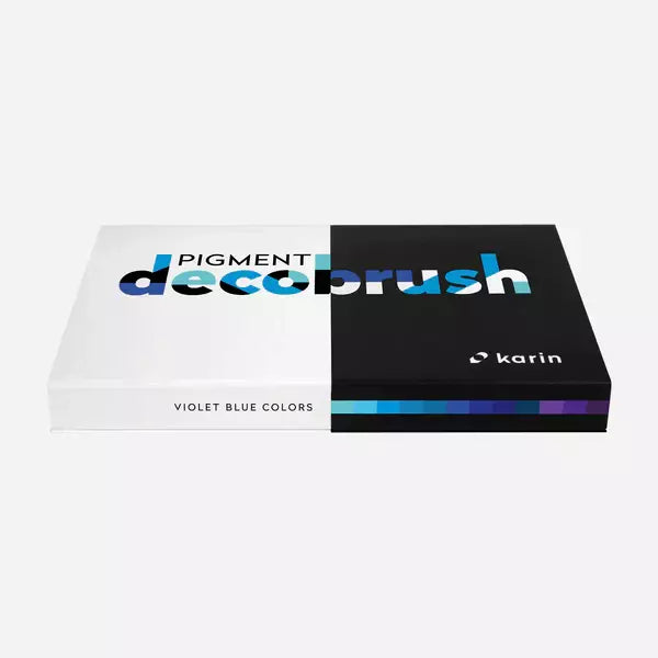 Decobrush Pigment Set 12 Violet Blue Colors