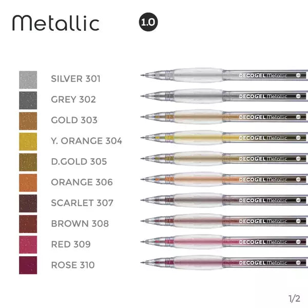 Decogel Cosmic Collection 50 Gel Pens Set