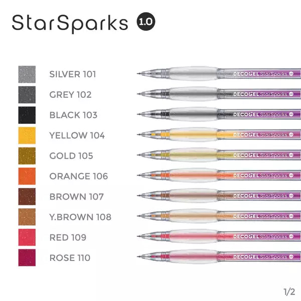 Decogel Cosmic Collection 50 Gel Pens Set
