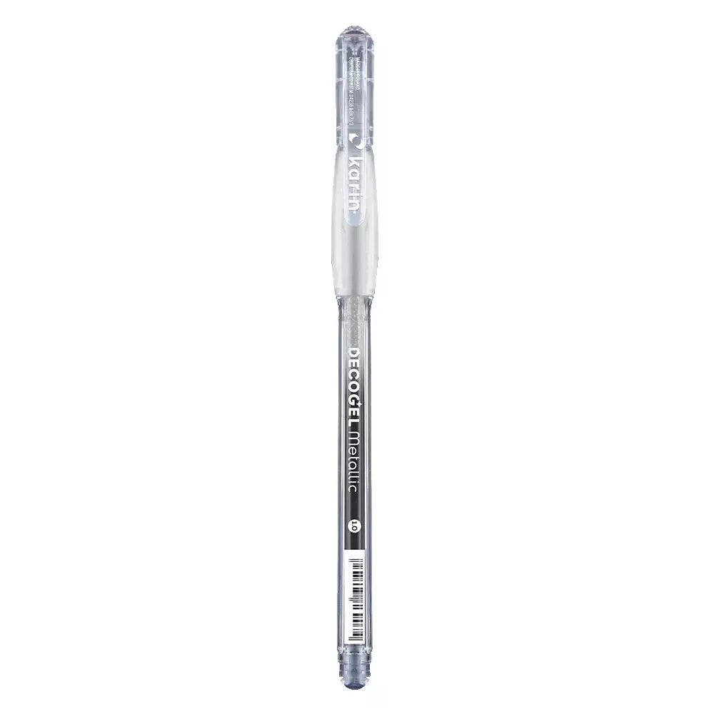 Decogel Metalik Jel Kalem Silver