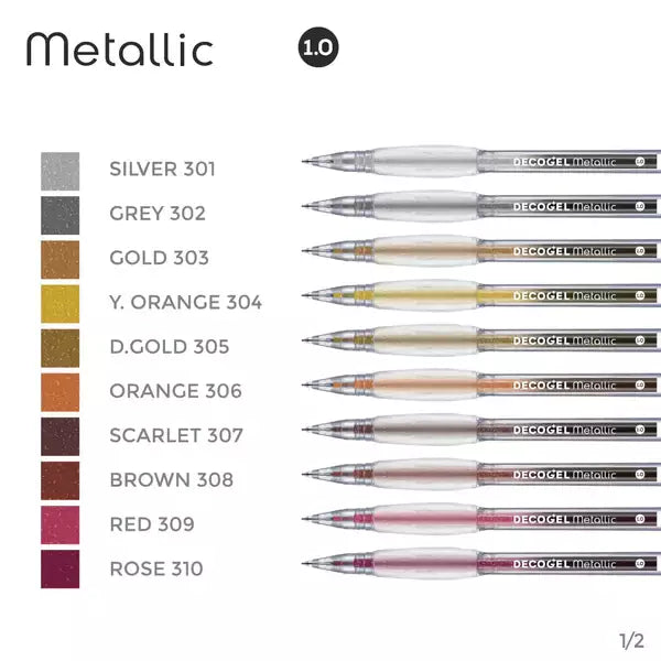 Decogel Metalik Jel Kalem Y.Orange