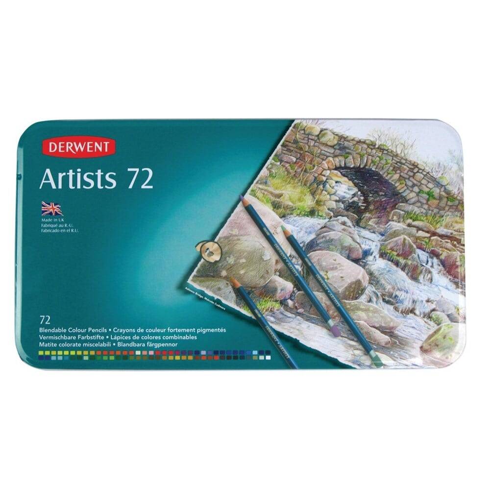 Derwent Artists Colour Pencils Artist Kuru Boya Kalemi 72'li Teneke Kutu